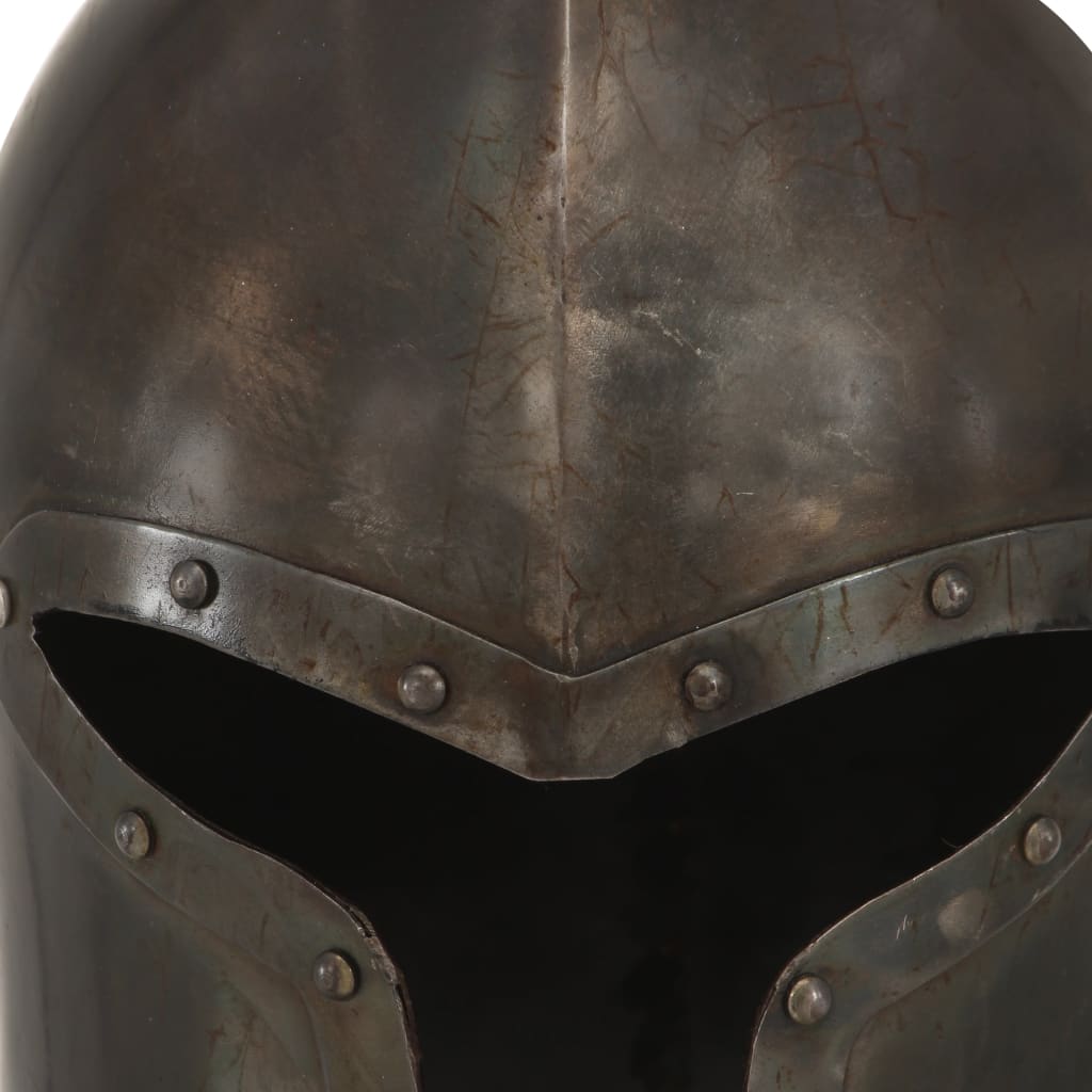 Preußische Pickelhaube Antik Replik für LARP Schwarz Stahl