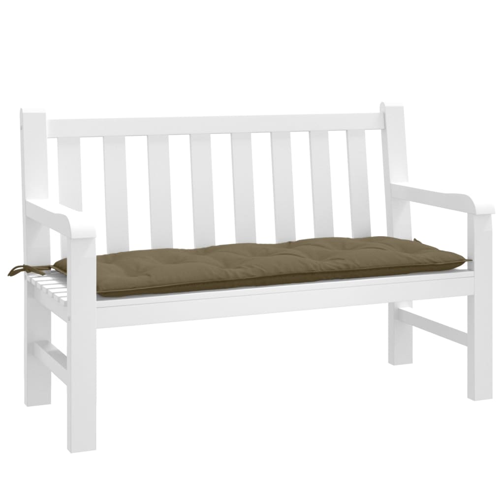 Gartenbank-Auflage Melange Anthrazit 100x50x7 cm Stoff