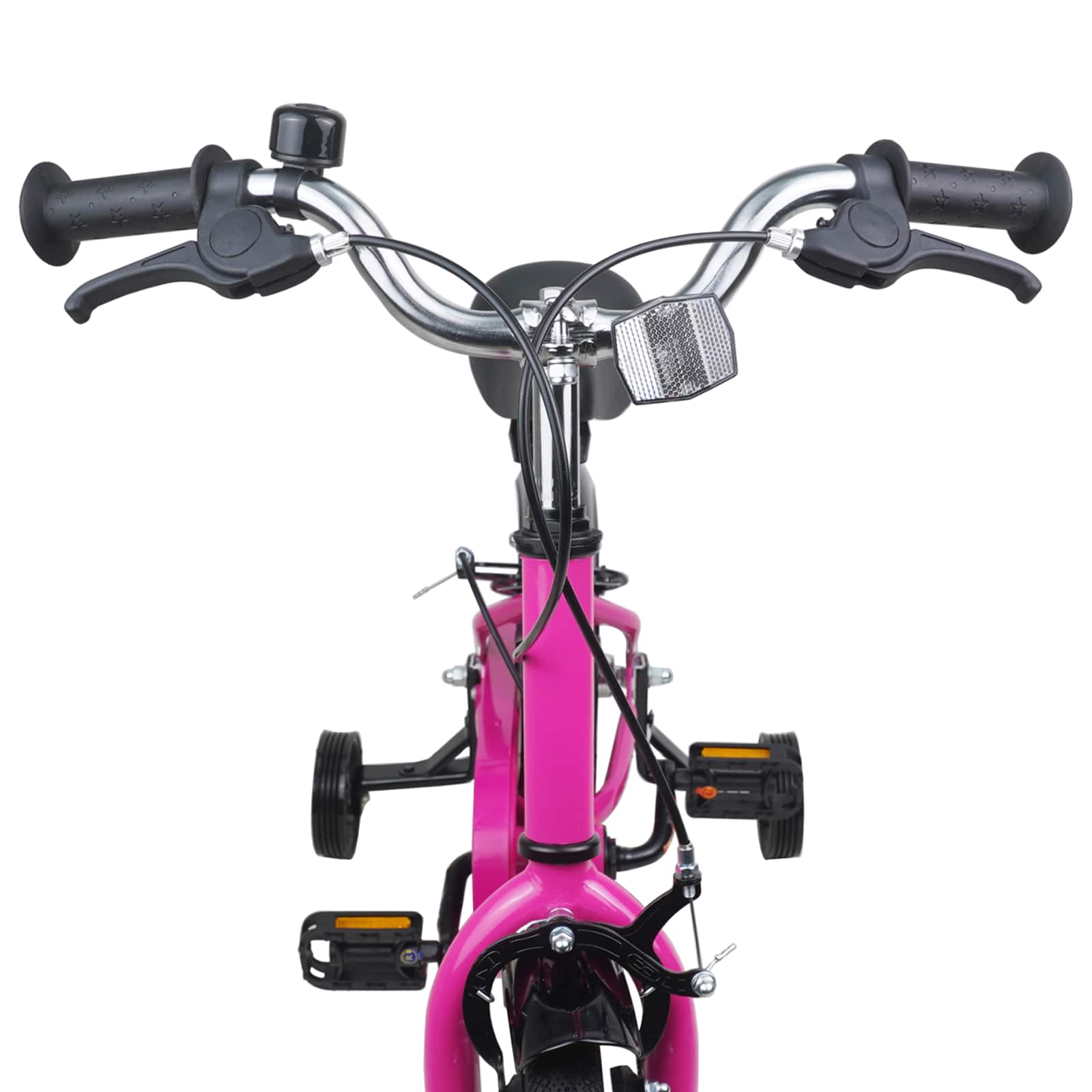 Kinderfahrrad 12 Zoll für 2-4 Jahre alt Pink Weiß