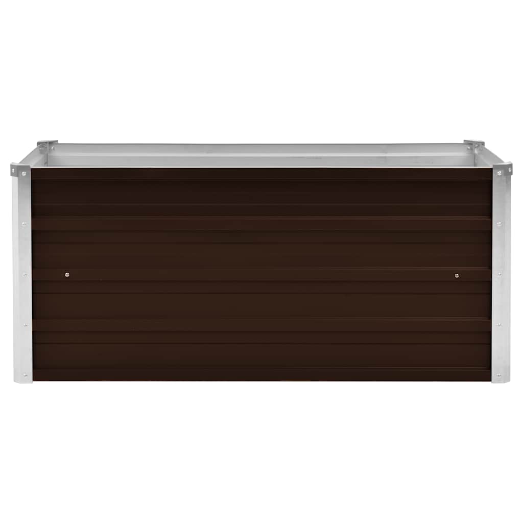 Hochbeet Braun 160 x 80 x 77 cm Verzinkter Stahl
