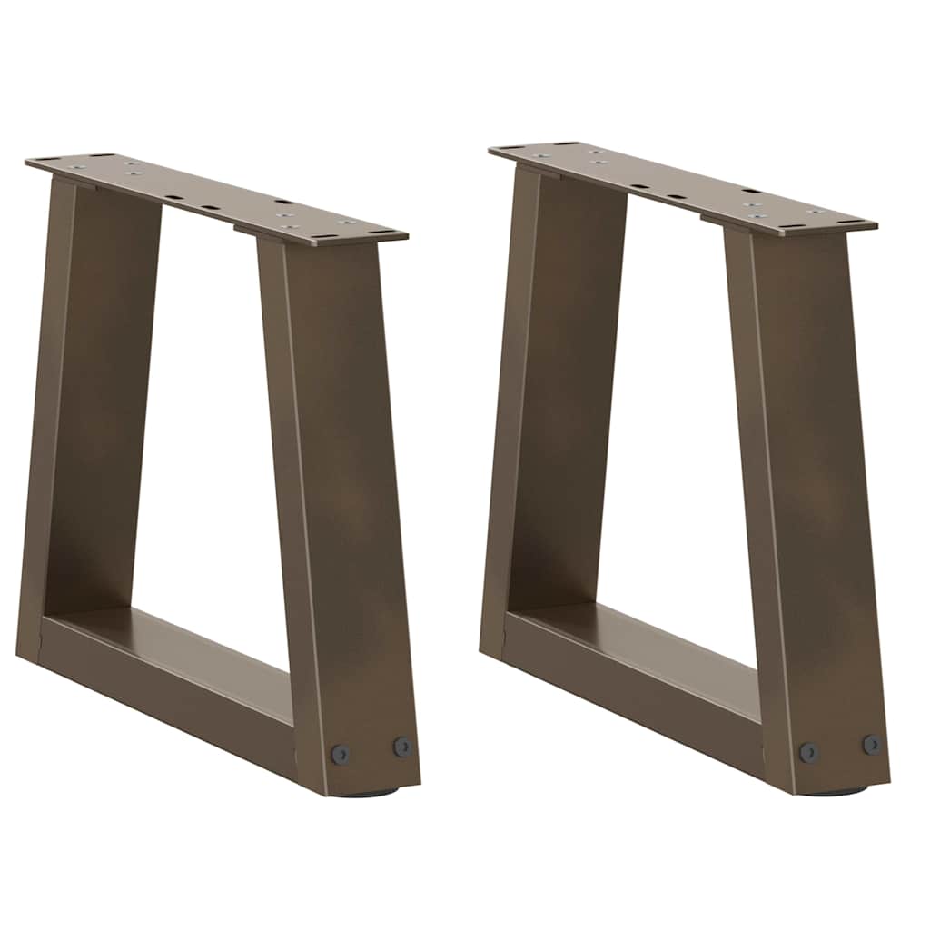 Couchtischbeine V-Form 2 Stück Schwarz 30x(30-31,3) cm Stahl