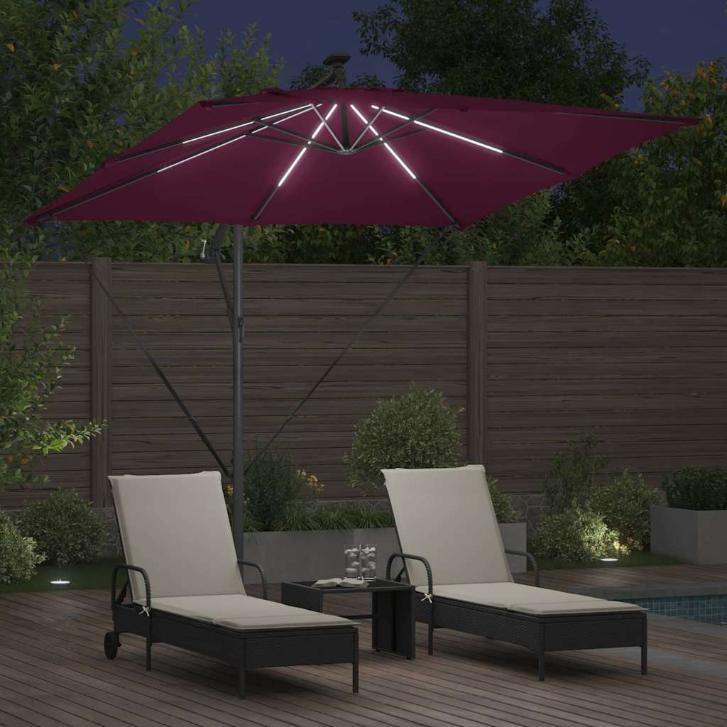 Sonnenschirm Sand 249 x 249 x 250 cm Polyester und Aluminium