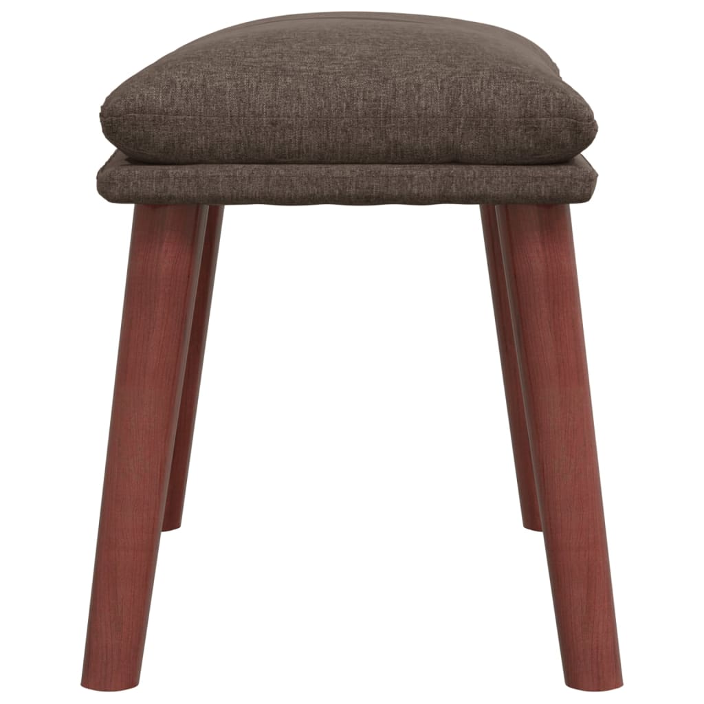 Fußhocker Hellgrau 45x29,5x35 cm Stoff