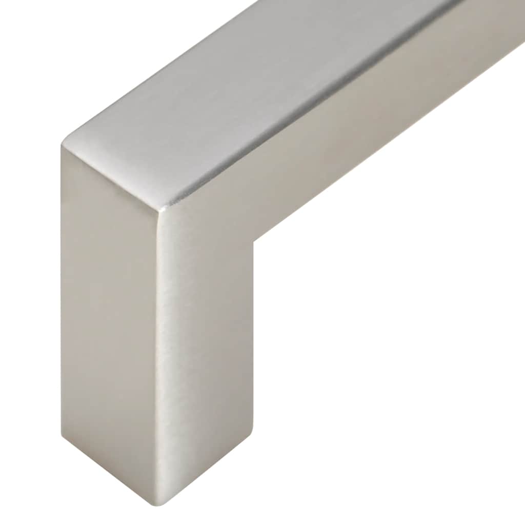 Möbelgriffe 10 Stk. Silbern 64 mm Edelstahl