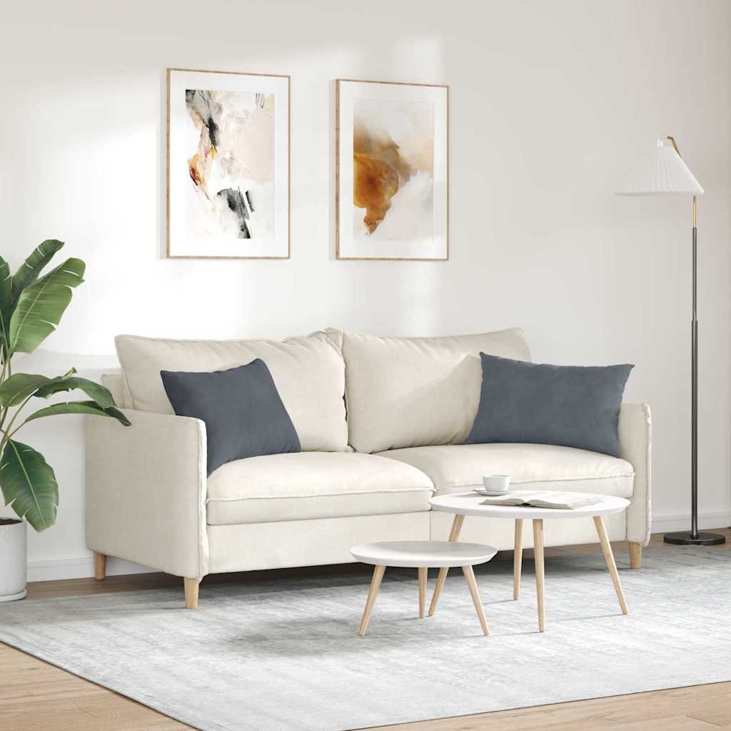 Sofakissen 2 Stück Blau 50 x 30 cm Cordstoff