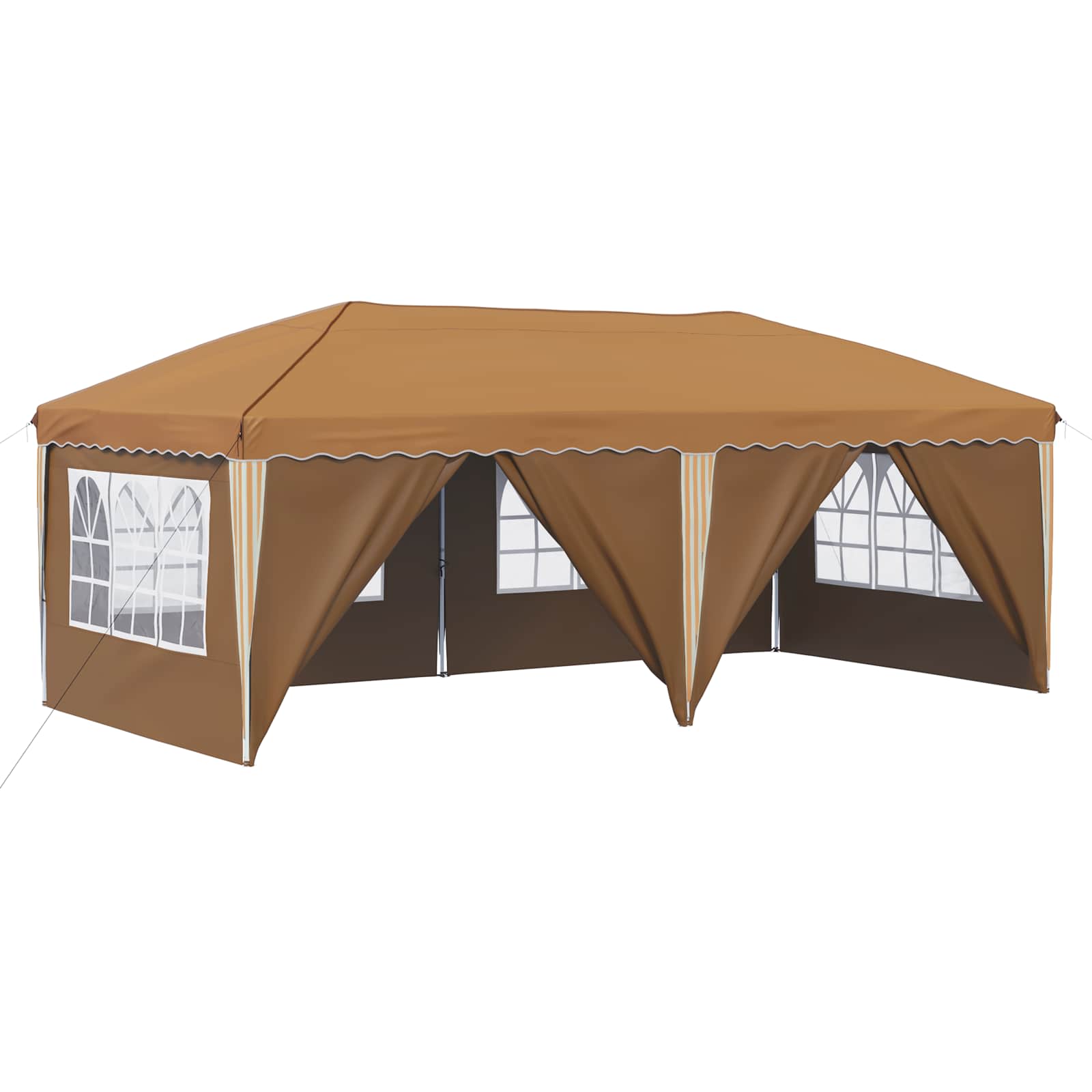 Pop-up Partyzelt 575 x 290 x 245 cm Creme