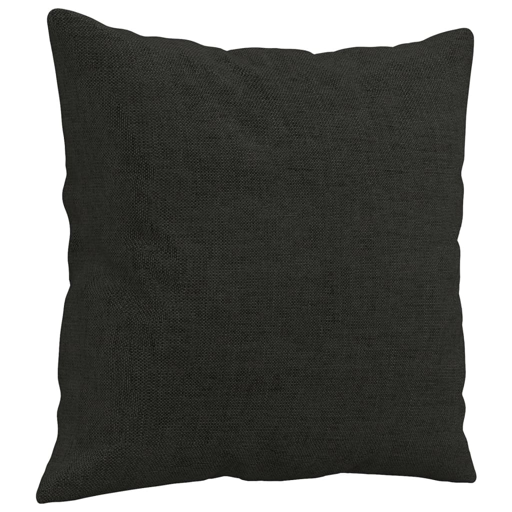 2-Sitzer-Sofa mit Zierkissen Braun 120 cm Stoff