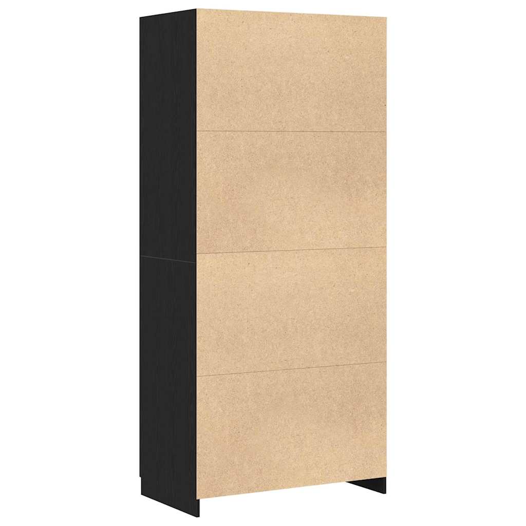 Kleiderschrank Weiß 90x52x200 cm Holzwerkstoff