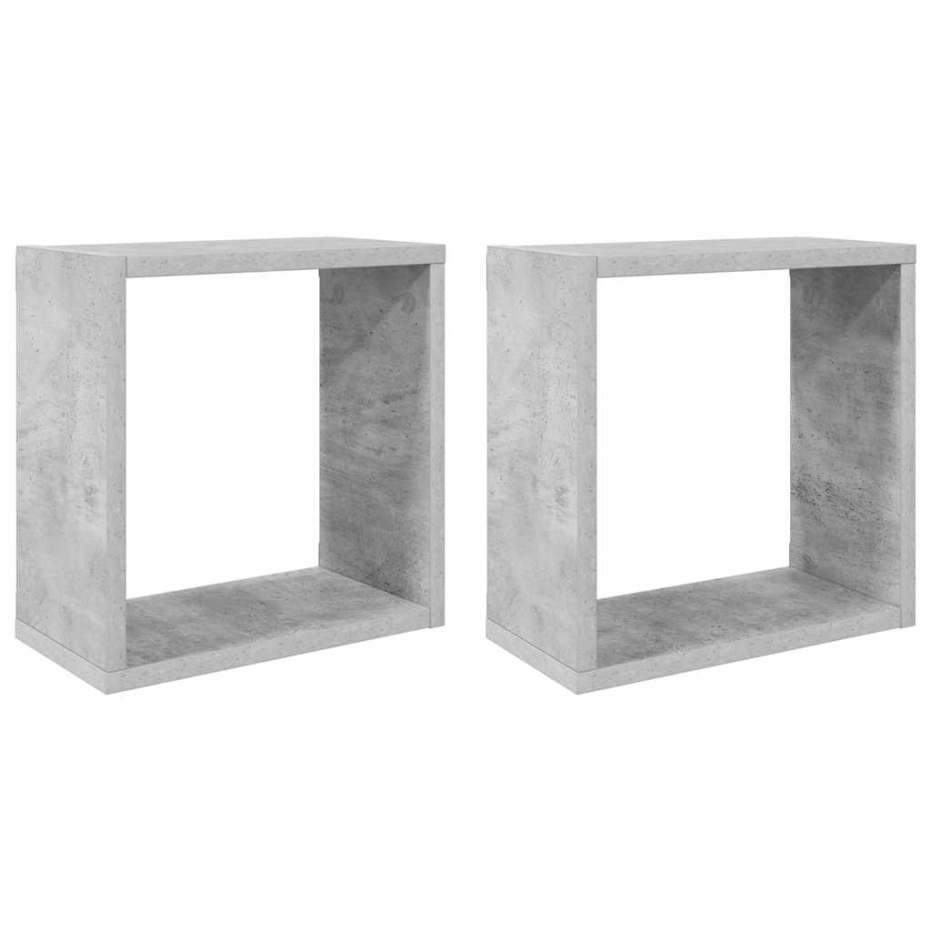 Würfelregale 2 Stk. Weiß 30x15x30 cm