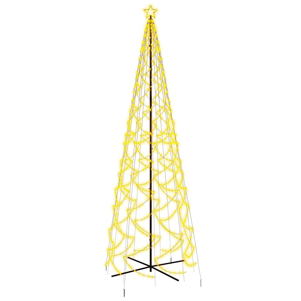 LED-Weihnachtsbaum Kegelform Kaltweiß 1400 LEDs 160x500 cm