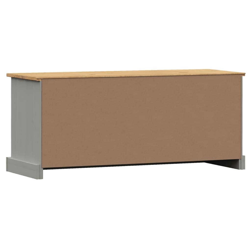 Schuhbank VIGO Weiß 106x35x45 cm Massivholz Kiefer