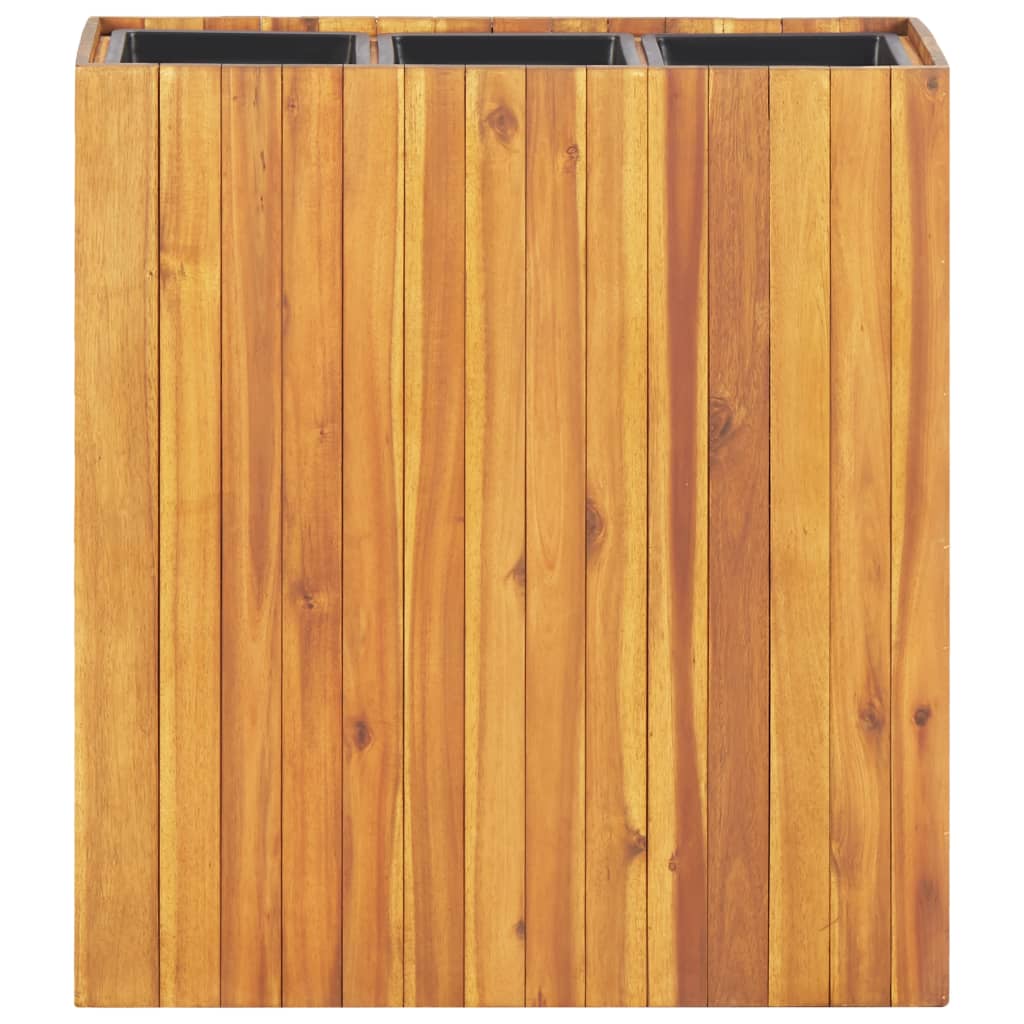 Garten-Hochbeet 24,5x24,5x25 cm Massivholz Akazie