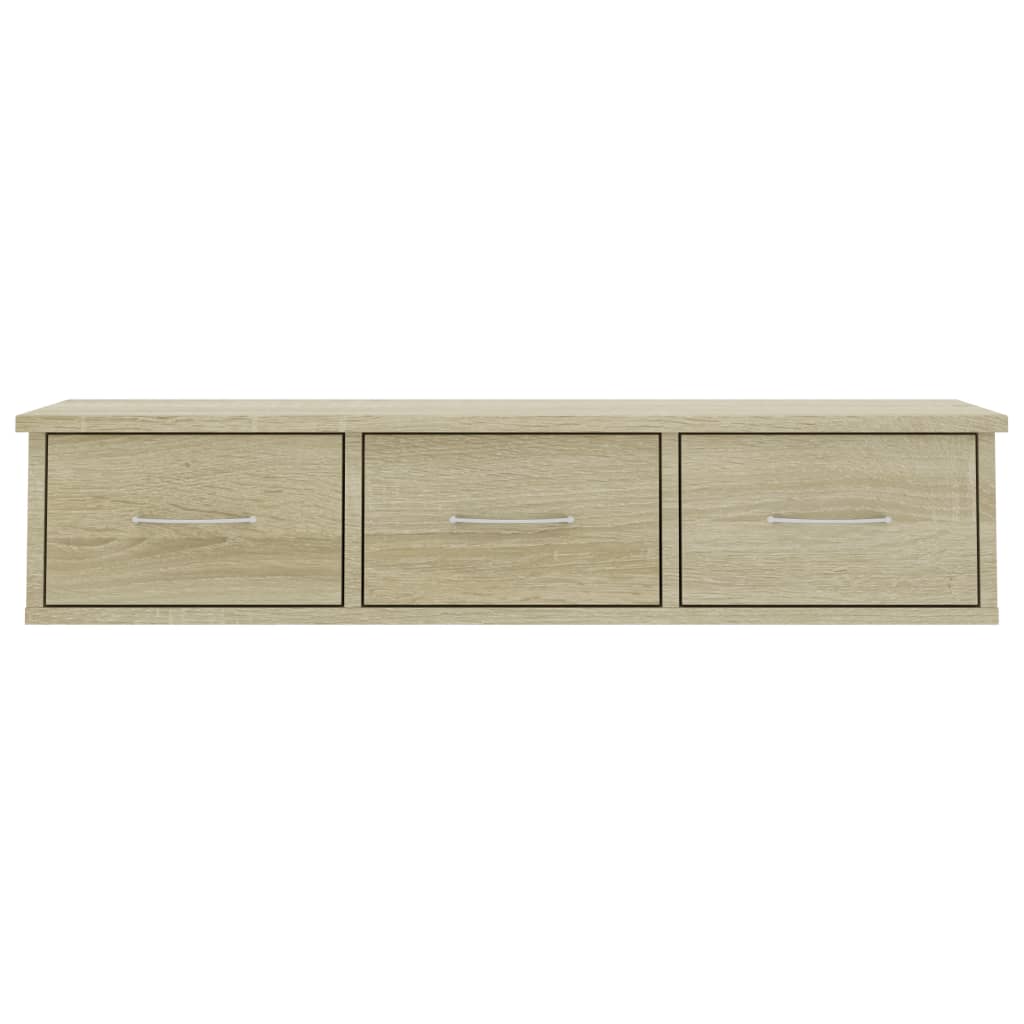 Wand-Schubladenregal Weiß 60x26x18,5 cm Holzwerkstoff