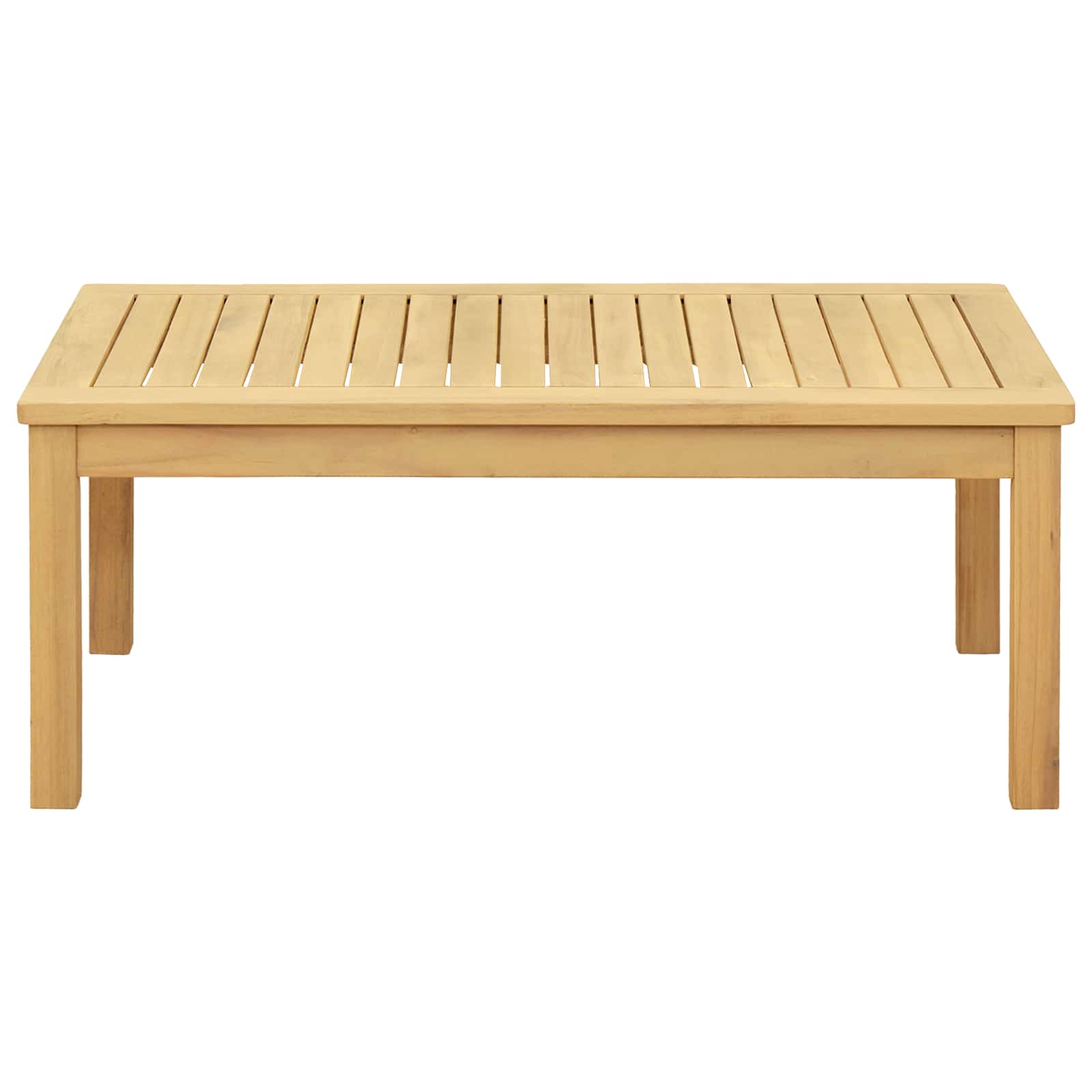 Couchtisch Helles Akazienholz 45 x 45 x 36 cm Massivholz Akazie