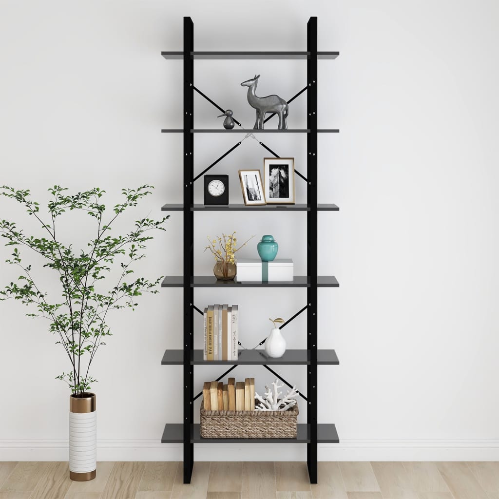 Bücherregal Weiß 80x30x105 cm Holzwerkstoff