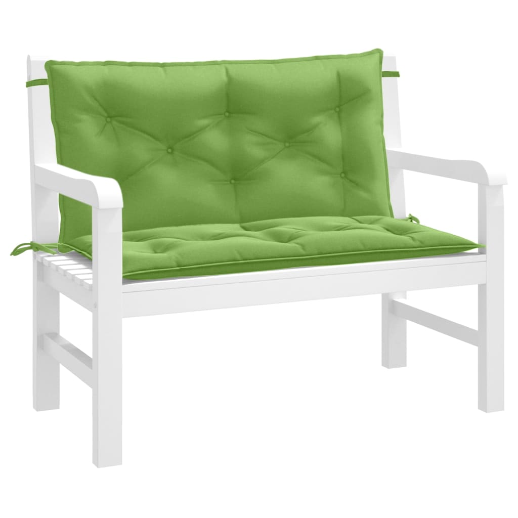 Gartenbank-Auflagen 2 Stk. Melange Anthrazit 100x50x7 cm Stoff