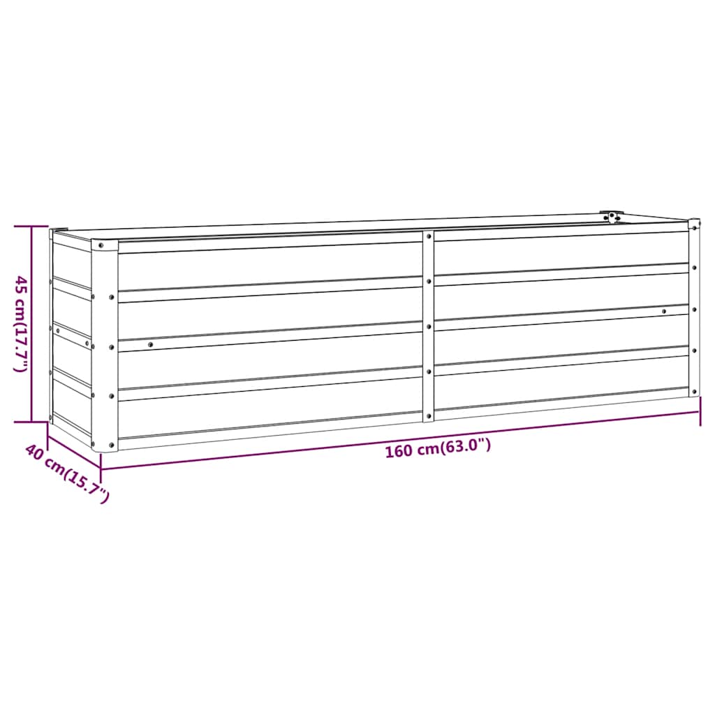 Hochbeet Rostig 100x100x77 cm Cortenstahl