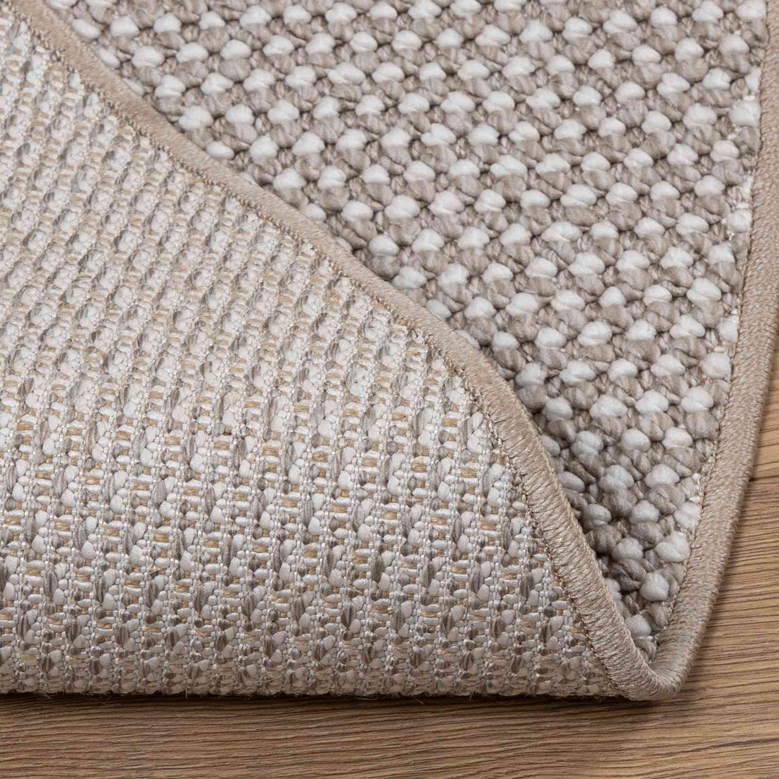 Bereichsteppiche Rechtwinklig LUGO Creme 150 x 80 cm Polyester
