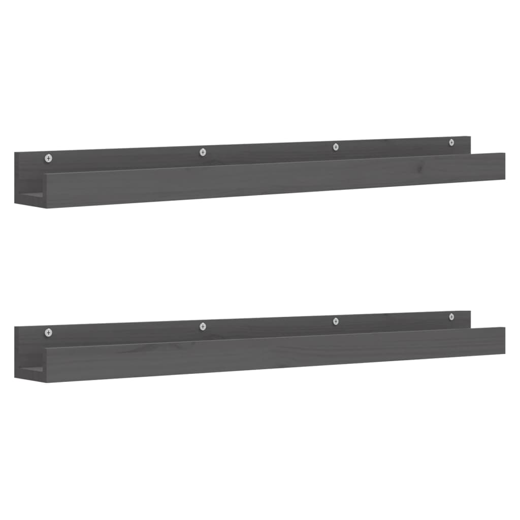 Wandregale 2 Stk. 50x12x9 cm Massivholz Kiefer
