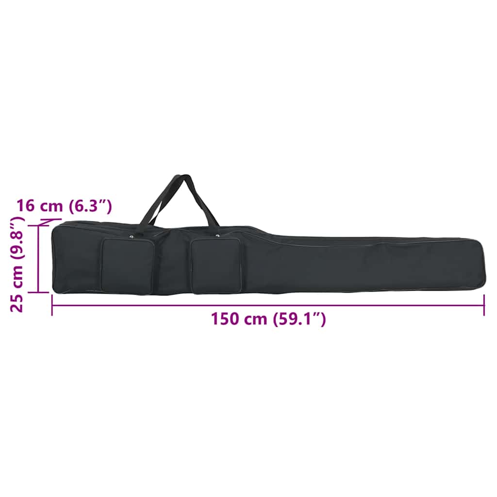 Angelrutentasche Grün Tarnfarben 150 cm Oxford-Gewebe