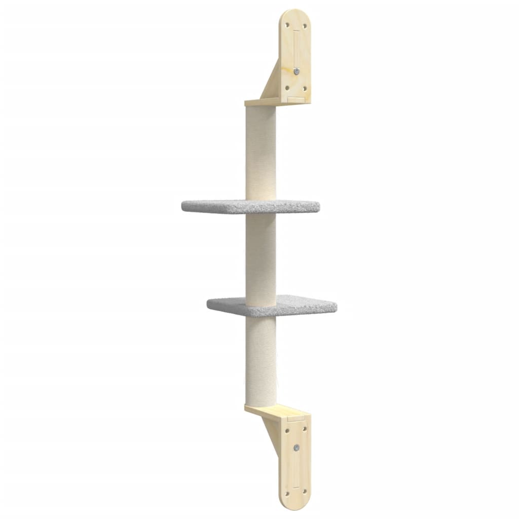 Kratzbaum mit Kratzsäule Wandmontage Creme 108 cm