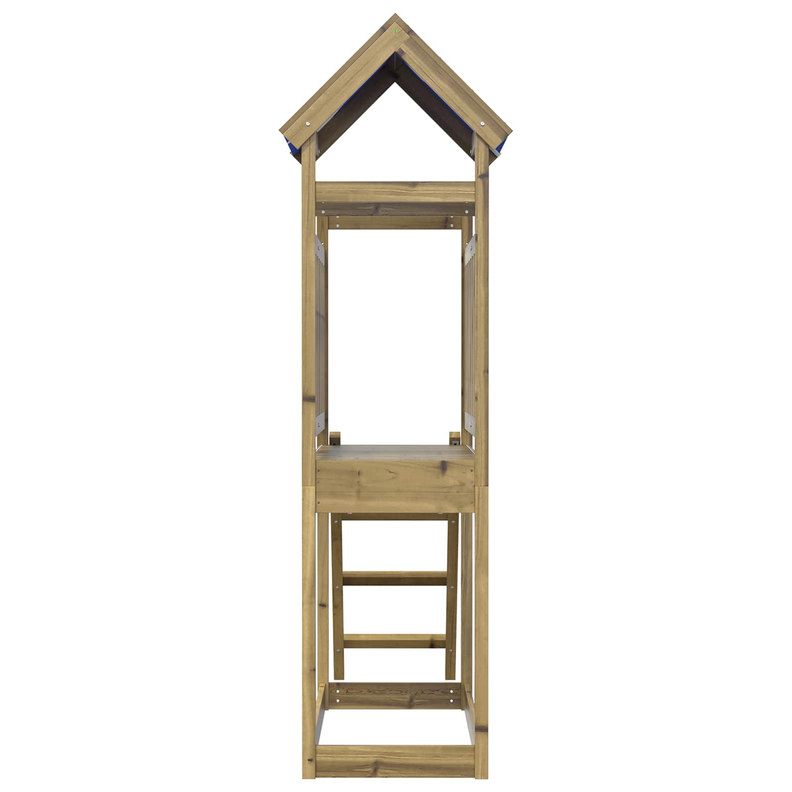 Spielturm Braun 52,5 x 110,5 x 215 cm Massives Kiefernholz