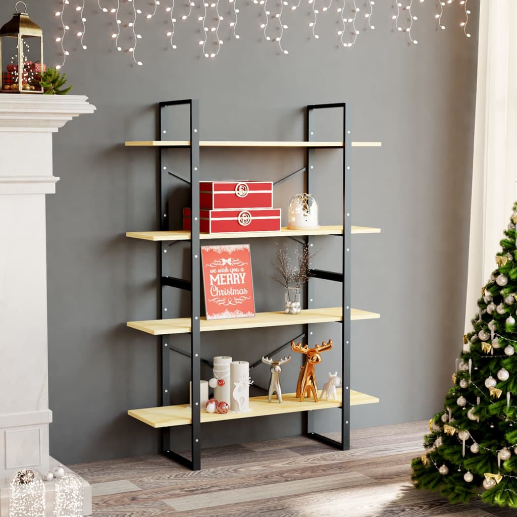 Bücherregal 2 Fächer Weiß 100x30x70 cm Holzwerkstoff