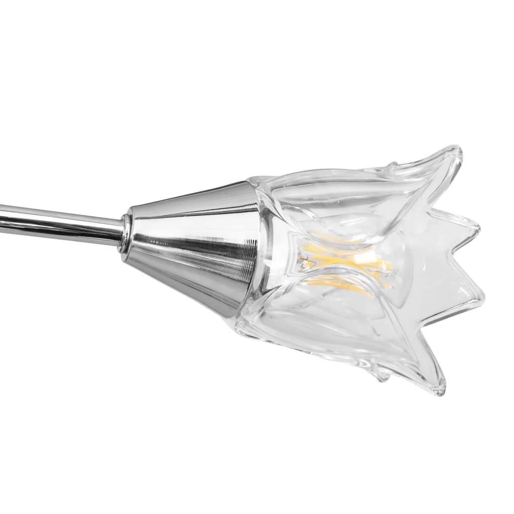 Deckenleuchte mit Keramik-Lampenschirmen für 5 E14 Glühlampen
