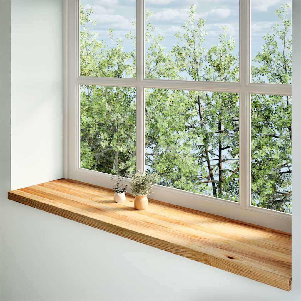 Fensterbänke 2 Stk. Unbehandelt 160x25x2 cm Massivholz Eiche