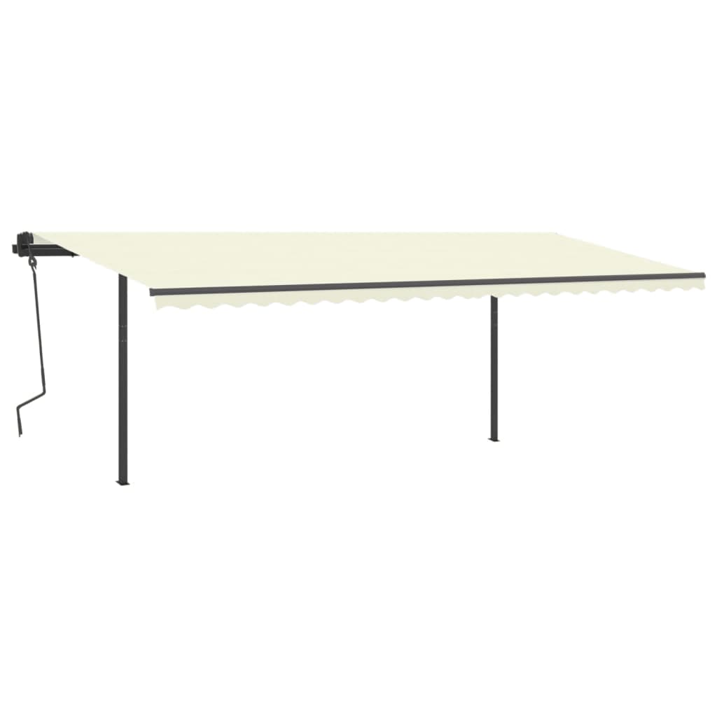 Stützen für Markisen Weiß 300x245 cm Eisen