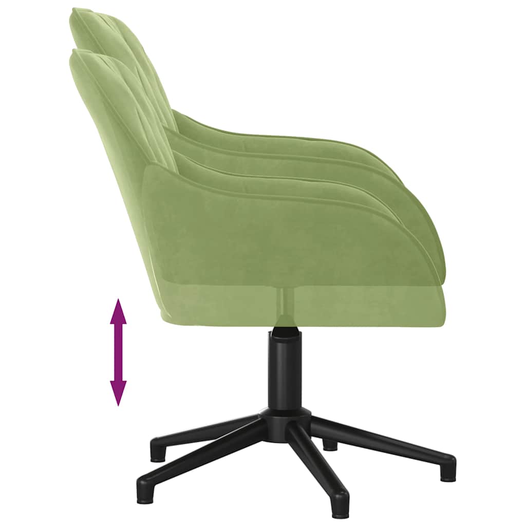 Bürostuhl Drehbar Blau Samt