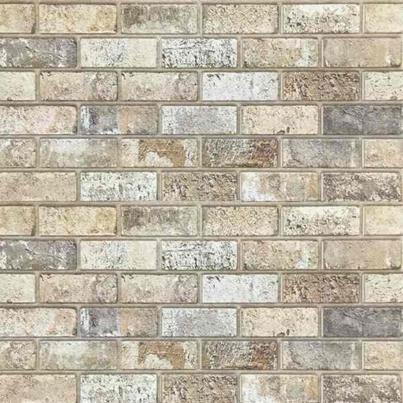 Wandpaneele 10 pcs Ziegel 100 x 50 cm EPS-Schaum
