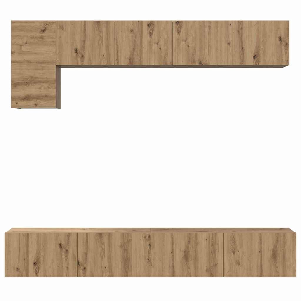 5-tlg. TV-Schrank-Set Weiß Holzwerkstoff