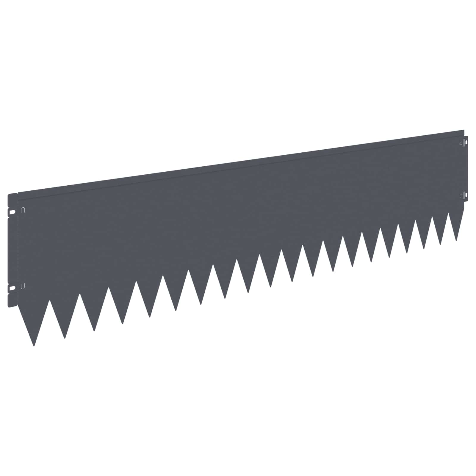 Raseneinfassung 10 pcs 103 x 10 cm Stahl Schwarz
