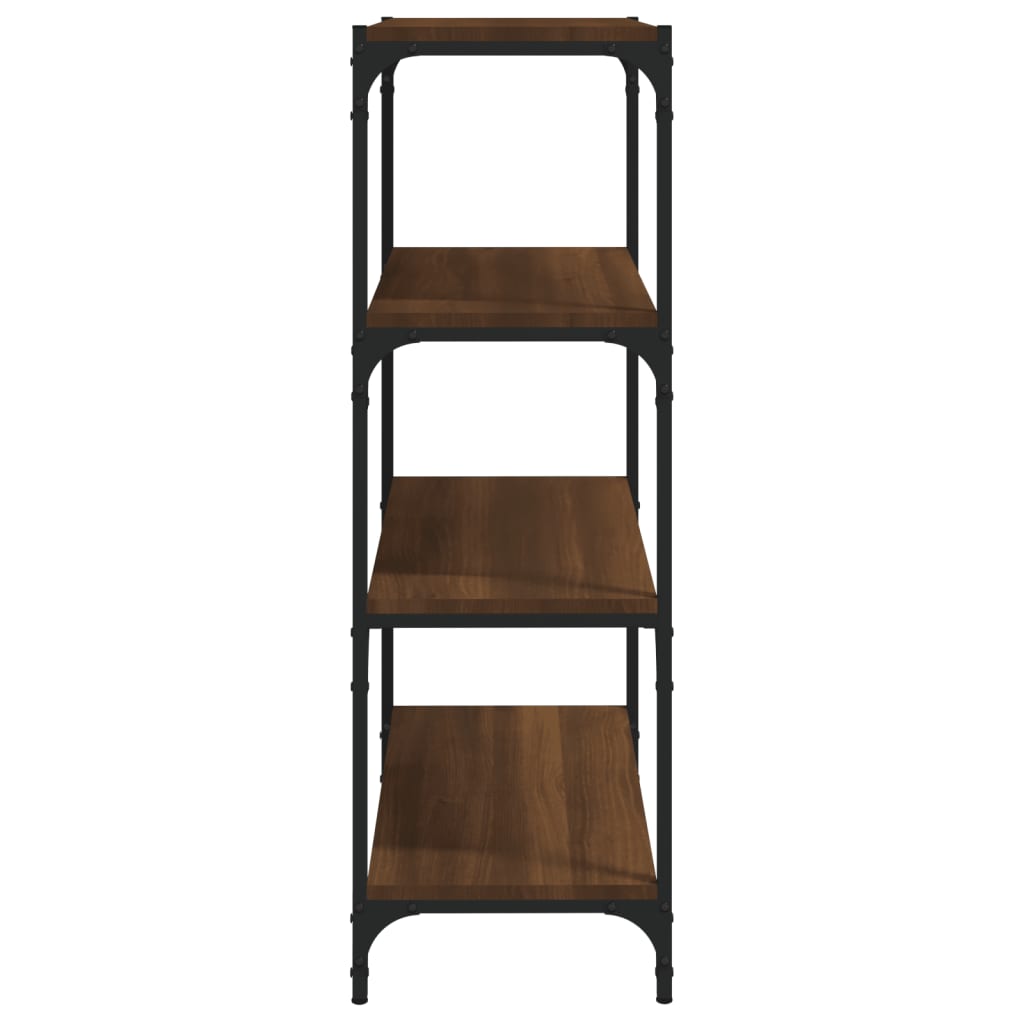 Bücherregal Schwarz 40x33x70,5 cm Holzwerkstoff und Stahl