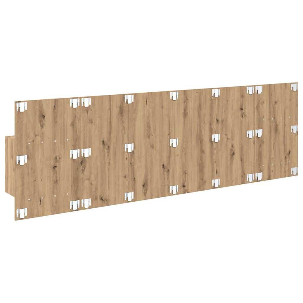 Kopfteil mit Nachttischen Weiß Holzwerkstoff