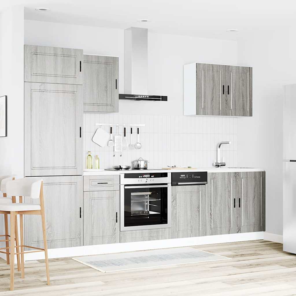 7-tlg. Küchenschrank-Set Porto Weiß Holzwerkstoff
