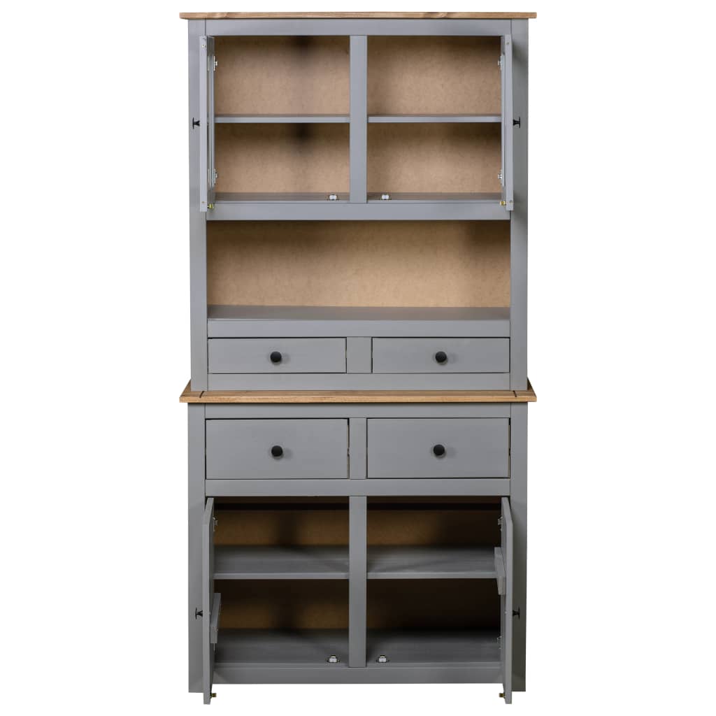 Highboard 93x40,5x180 cm Kiefernholz Panama