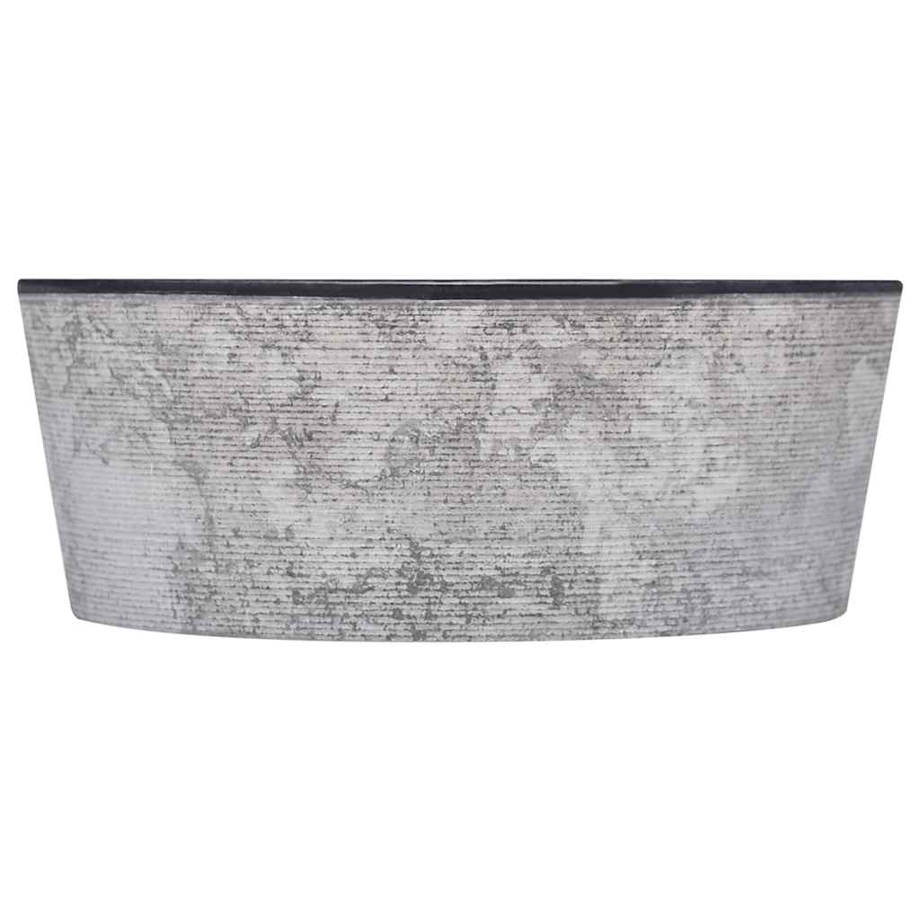 Waschbecken Creme Ø40x15 cm Marmor