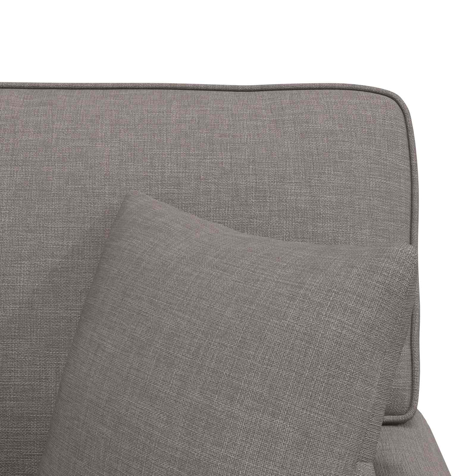 Chaise Lounge mit Rock mit Kissen 3 pcs Hellgrau Stoff