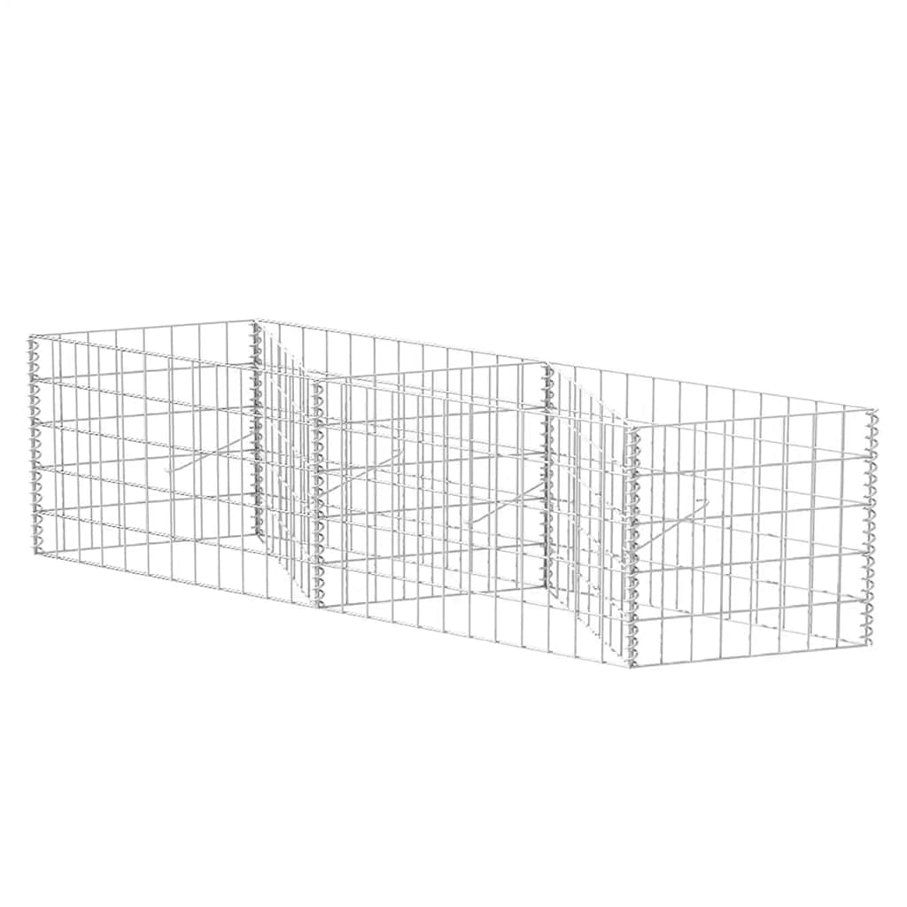 Gabionenkorb Pflanzkasten Gemüse-Hochbeet Stahl 300×30×100 cm