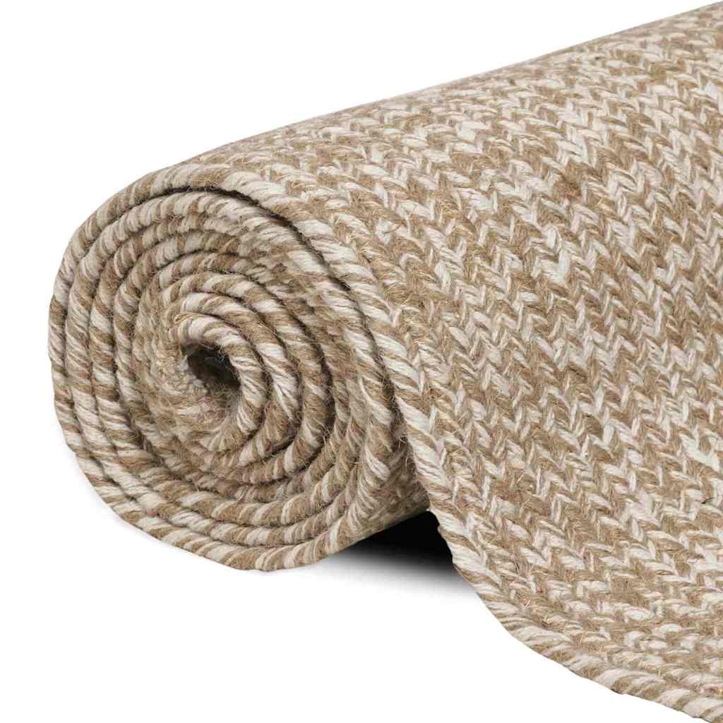 Bereichsteppiche Natürlich und Weiß 60 x 110 cm Jute