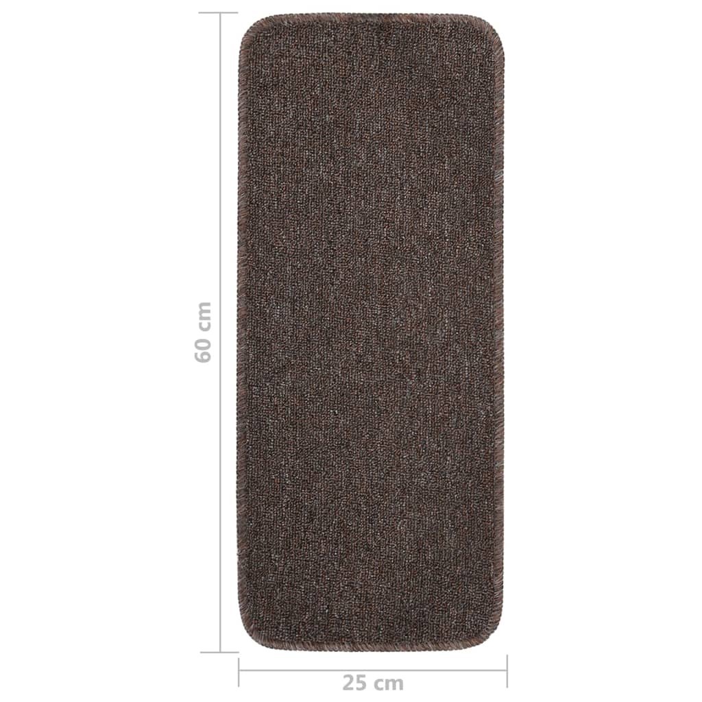 Antirutsch Stufenmatten 15 Stk. 60x25 cm Anthrazit Rechteckig
