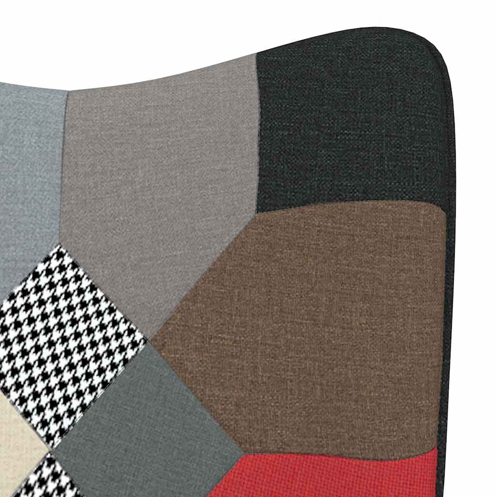 Schaukelstuhl Patchwork Stoff