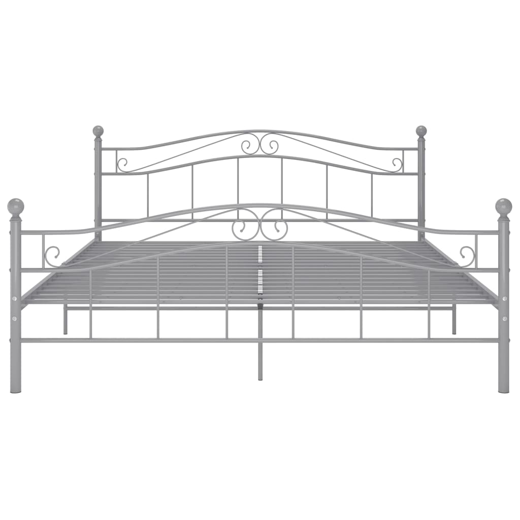 Bett Weiß Metall 120x200 cm