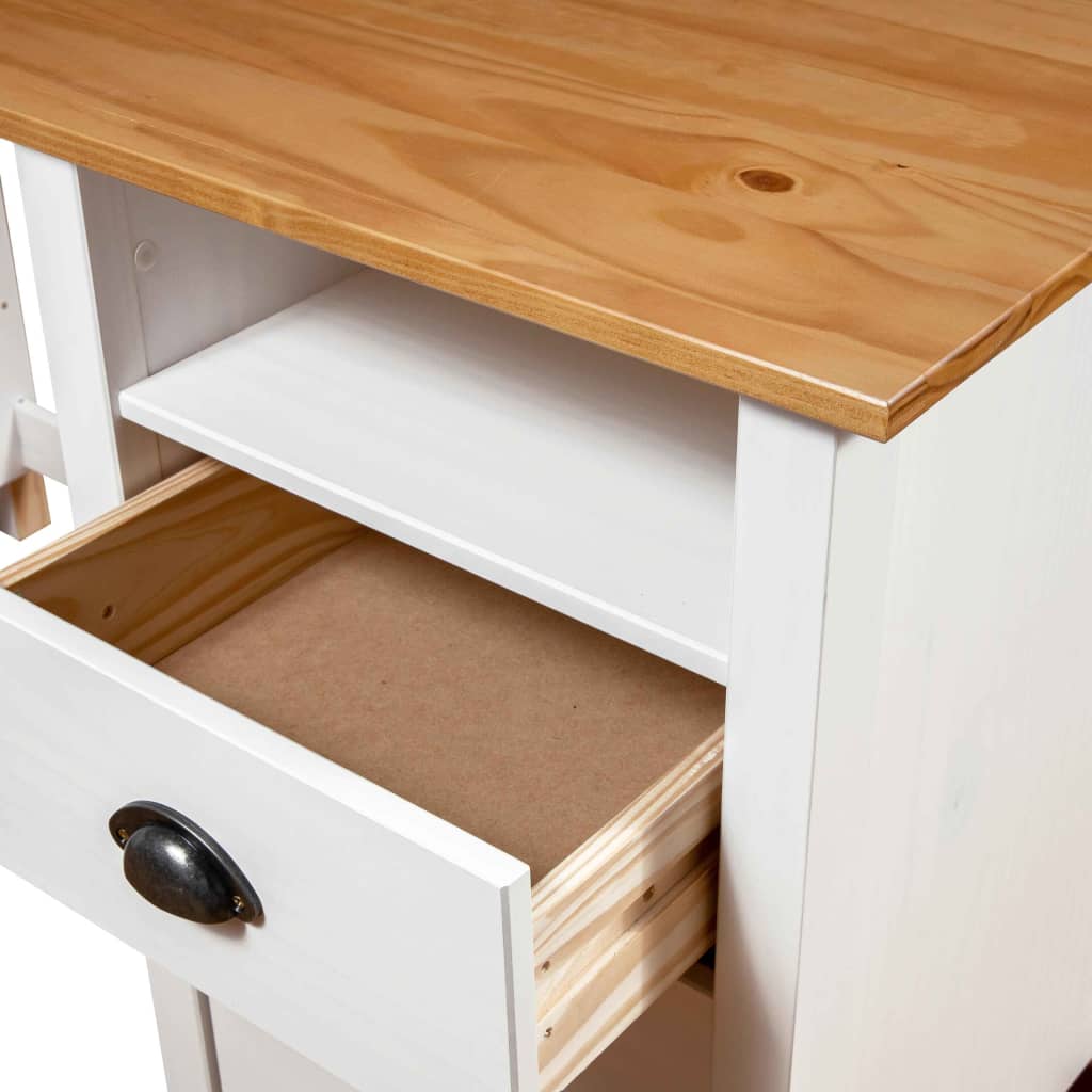Schreibtisch Hill mit 3 Schubladen 120×50×74 cm Kiefernholz
