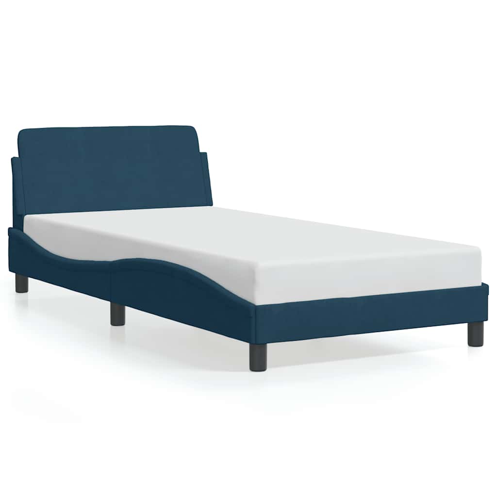 Bettgestell "Dover" Hellgrau 80x200 cm Samt