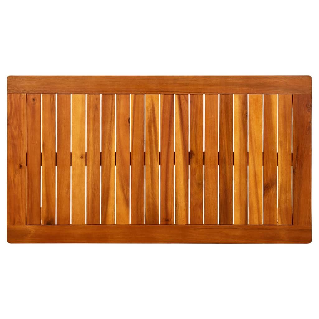 Couchtisch Helles Akazienholz 45 x 45 x 36 cm Massivholz Akazie
