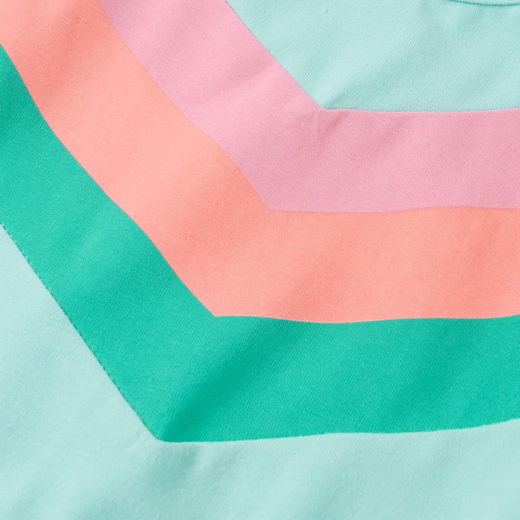 Kinderkleid mit Kordelzug Helles Minzgrün 116