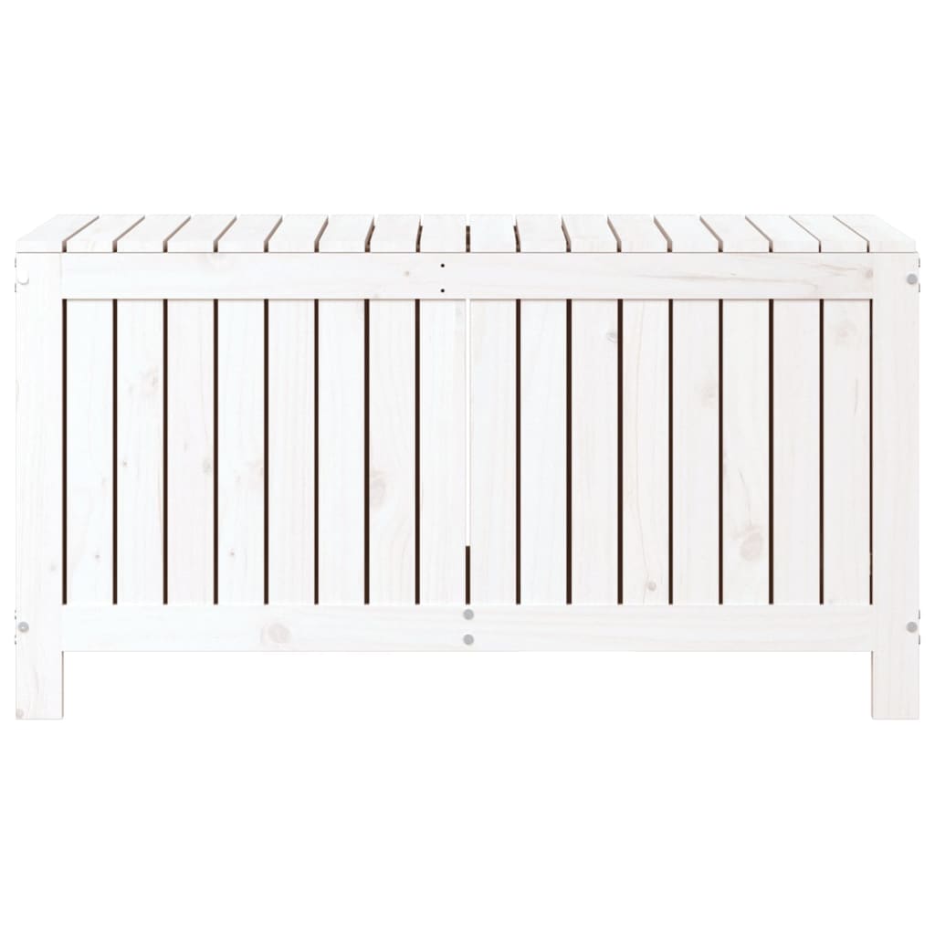 Gartentruhe Grau 76x42,5x54 cm Massivholz Kiefer